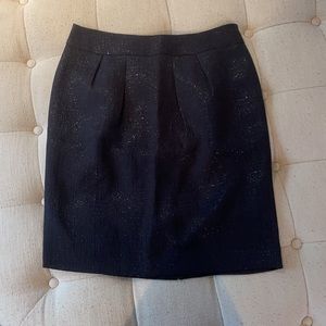 Banana republic black pencil skirt